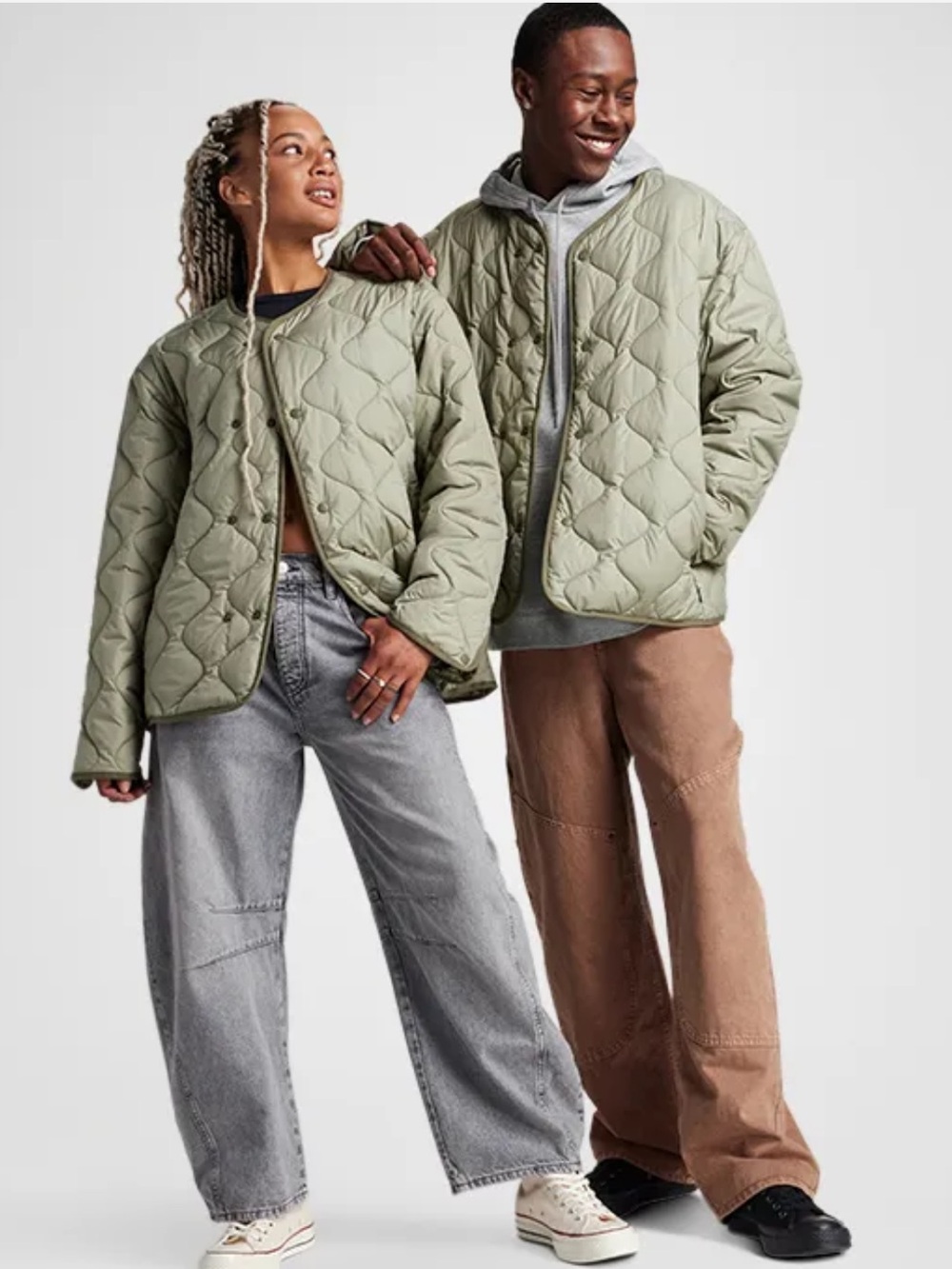 Unisex Converse Go-To Malden Quilted Liner Jacket - Size L